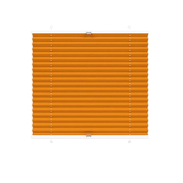 Rolete textile Plissa Mini PP-3 ,Rulou semi-opac, culoare portocaliu, dimensiuni panza 115 cm x 160 cm