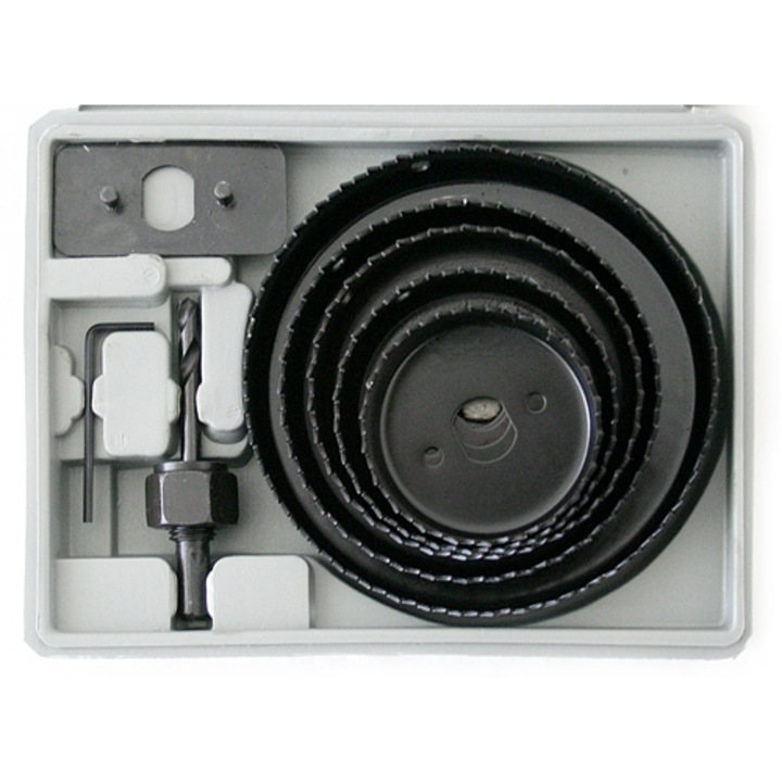 Set de freze/carote, 8 bucati, 64-127 mm, Strend Pro