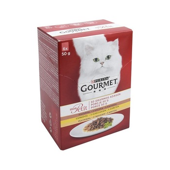 Hrana pentru pisici Gourmet Mon Petit plic rata/pui/curcan 6 X 50 g Hrana pentru pisici Gourmet Mon Petit plic rata/pui/curcan 6 X 50 g