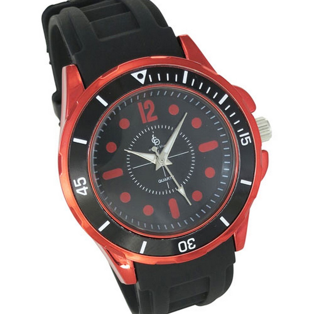 Ceas Crystal Blue Red Contour