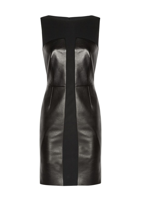 Кожена рокля, Евиза, черна, размер L