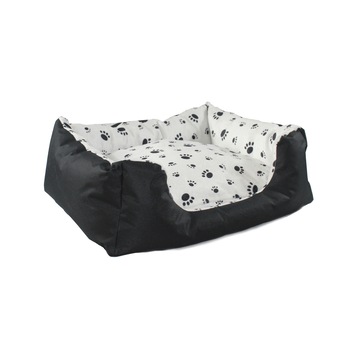 Pat Caini FizioTab® Pets, cu Perna Detasabila, Material Exterior Impermeabil, Model Alb cu Negru Pat Caini FizioTab® Pets, cu Perna Detasabila, Material Exterior Impermeabil, Model Alb cu Negru
