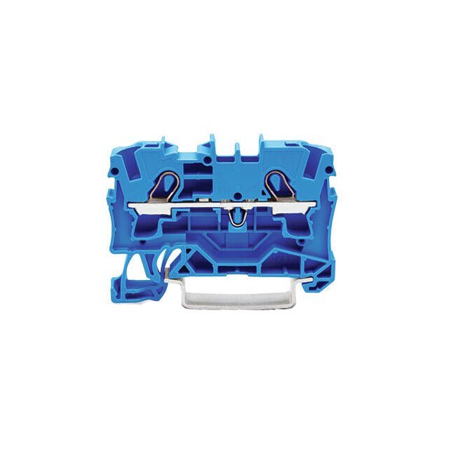 Clema rand Wago TOPJOB®S 1 intrare/1 iesire, 4 mm², albastru