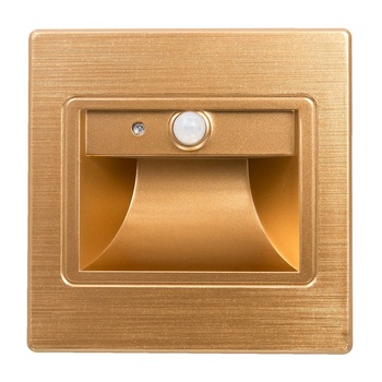 Spot led 1W Scara / Incastrabil ,Hol Auriu cu Senzor de prezenta si Crepuscular Lumina Naturala , IP20 Spot led 1W Scara / Incastrabil ,Hol Auriu cu Senzor de prezenta si Crepuscular Lumina Naturala , IP20