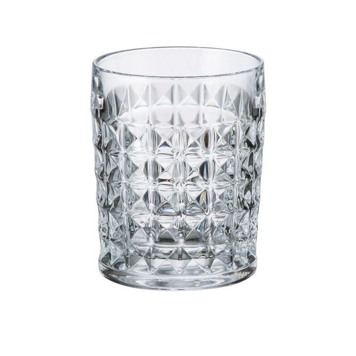 Set 6 pahare whisky 230 ml Model Diamond Bohemia Crystalite