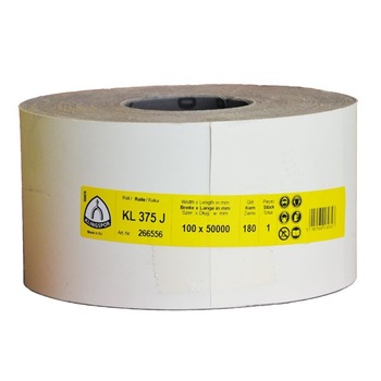 Rola abraziva Klingspor KL 375, P100 Rola abraziva Klingspor KL 375, P100