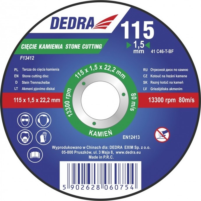 Disc de taiere pentru piatra 125x1,5x22,2