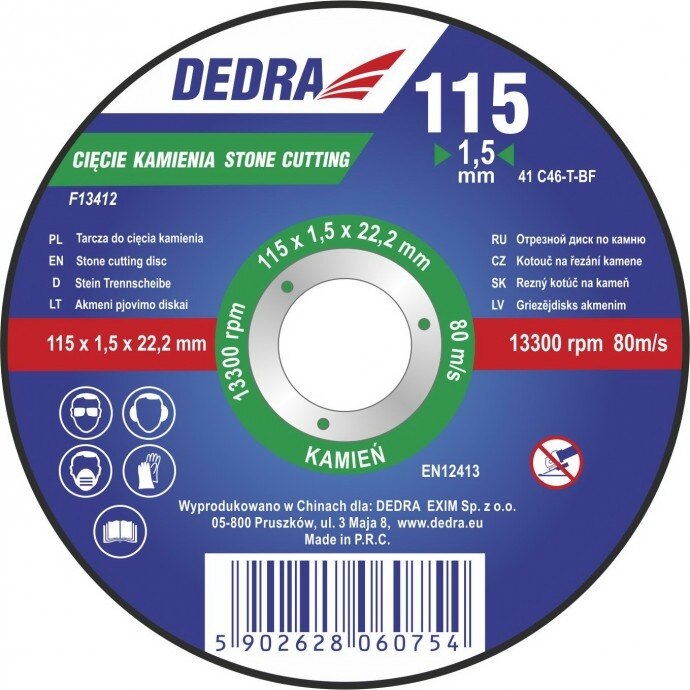 Disc de taiere pentru piatra 115x3,2x22,2
