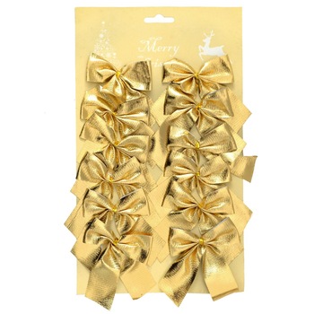 Ornamente brad de Craciun, aurii, South Perfect Decor, 12 buc Ornamente brad de Craciun, aurii, South Perfect Decor, 12 buc