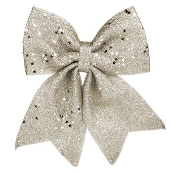 Fundita decorativa cu stelute lucioase de Craciun, DecorCasa, 23 cm Fundita decorativa cu stelute lucioase de Craciun, DecorCasa, 23 cm