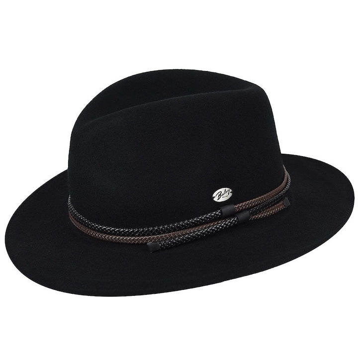 Bailey of Hollywood Nelles LiteFelt Fedora Hat Black - M