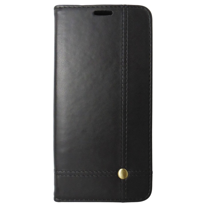 Husa tip carte cu stand Prestige neagra pentru Samsung Galaxy A10 (SM-A105F), Galaxy M10 (SM-M105F)