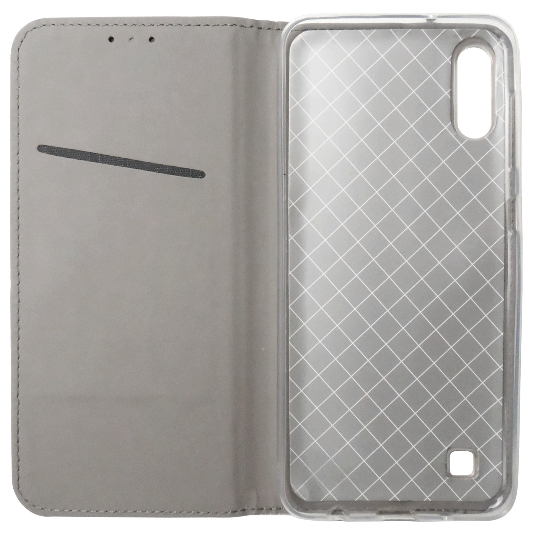 Husa tip carte cu stand Smart Magnet neagra pentru Samsung Galaxy A10 (SM-A105F), Galaxy M10 (SM-M105F)
