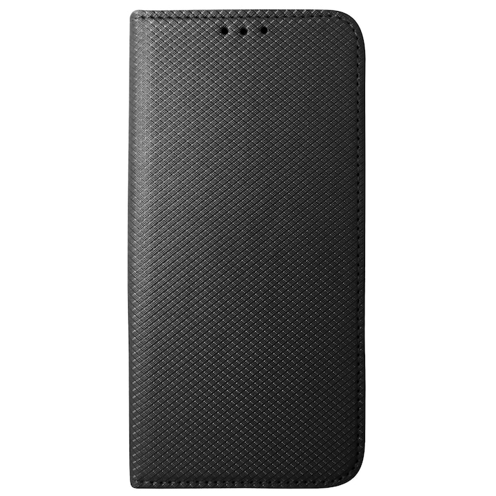 Fekete Smart Magnet könyvborító Samsung Galaxy A10 (SM-A105F), Galaxy M10 (SM-M105F) telefonokhoz