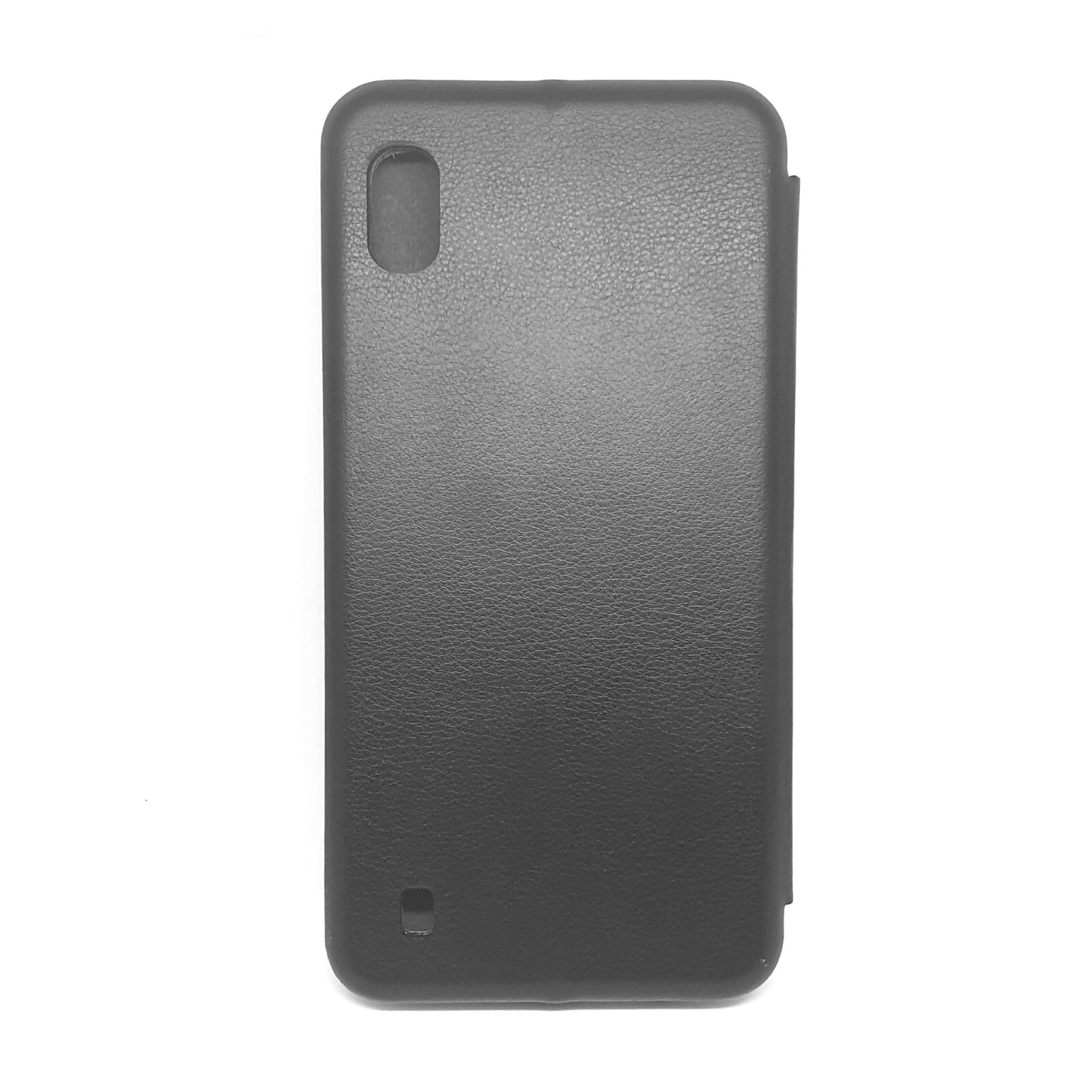 Husa Samsung Galaxy A10, piele eco, carte, inchidere magnetica, neagra