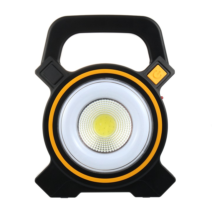 Работна лампа и фенер Cob Work Lights JY-819, соларен панел, USB порт