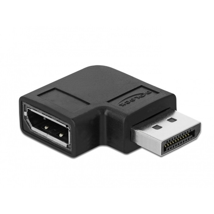 Adapter DisplayPort v1.4 8K60Hz TM 90 fokos szög jobbra, Delock 66297