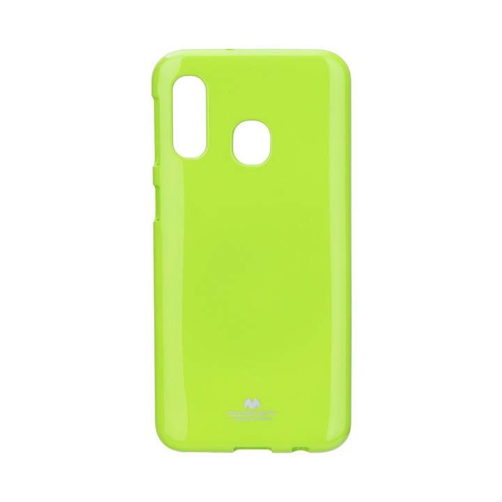 Mercury Jelly Case minőségi szilikon hátlapvédő telefontok - Samsung Galaxy A40, Limezöld