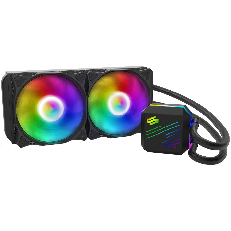 Cooler Procesor Silentium PC Navis EVO ARGB 240, compatibil Intel/AMD