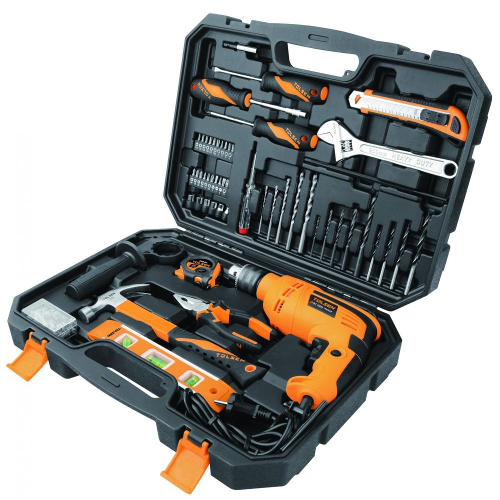 Set (95 buc) BORMASINA 230W si unelte de mana, Tolsen