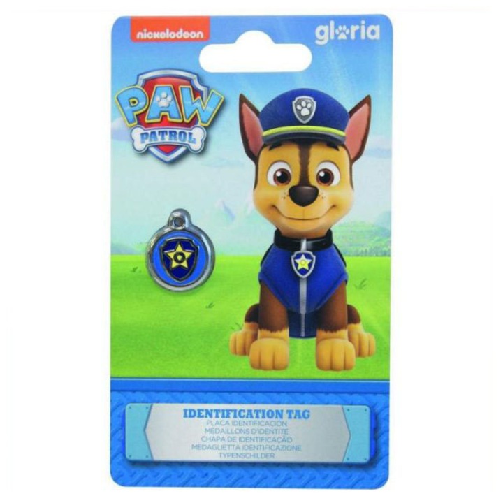 Medalion identificare pentru animale Paw Patrol, Chase, M, 30 mm