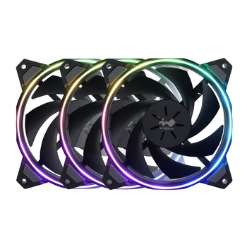 Set 3 Ventilatoare In Win Sirius Loop ASL120, ARGB, 120mm, controller inclus Set 3 Ventilatoare In Win Sirius Loop ASL120, ARGB, 120mm, controller inclus