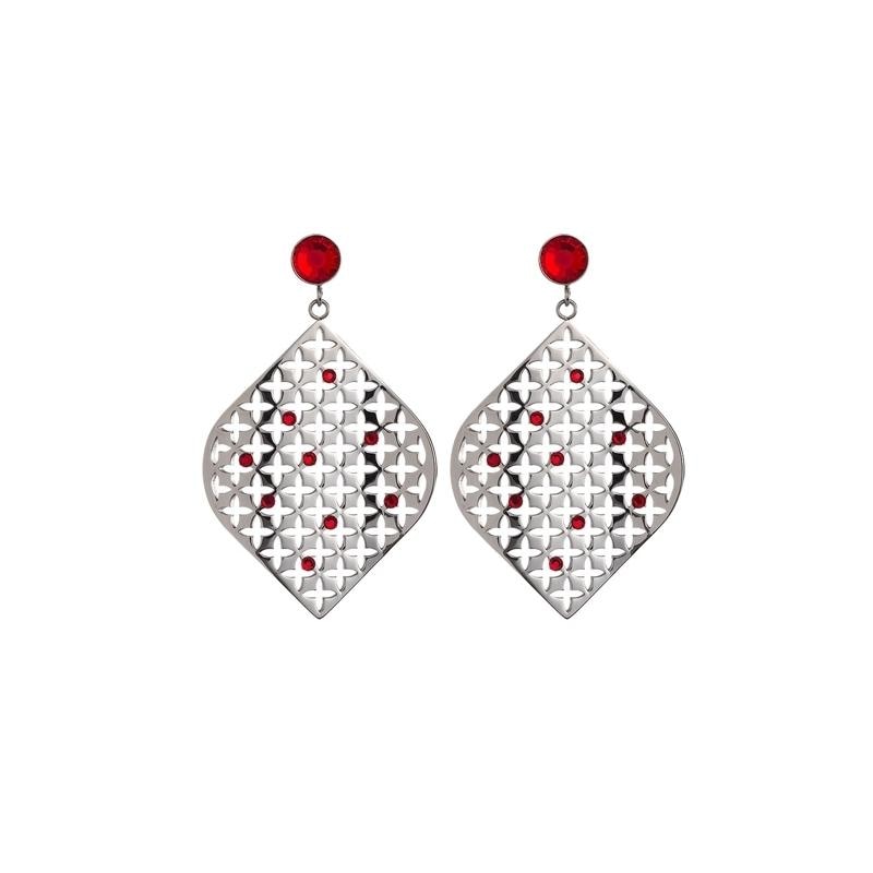 Cercei Preciosa, Lt. Siam, Florissa, Argintiu