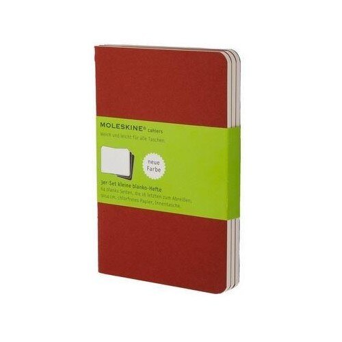 Set de 3 jurnale Moleskine Red Pocket Plain Cahier eMAG.ro