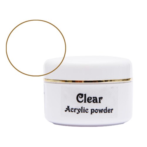 Pudra acrilica pentru constructii MoonbasaNails, 12g, Incolor