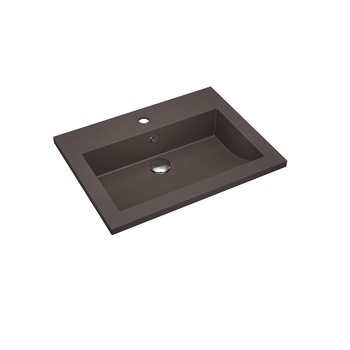 Lavoar baie Aquasanita, compozit Silicsana, negru Lavoar baie Aquasanita, compozit Silicsana, negru