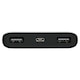 Acumulator extern amXea PB8W1039BL, 8000mAh, Wireless charging, USBx2, Micro USB, Negru
