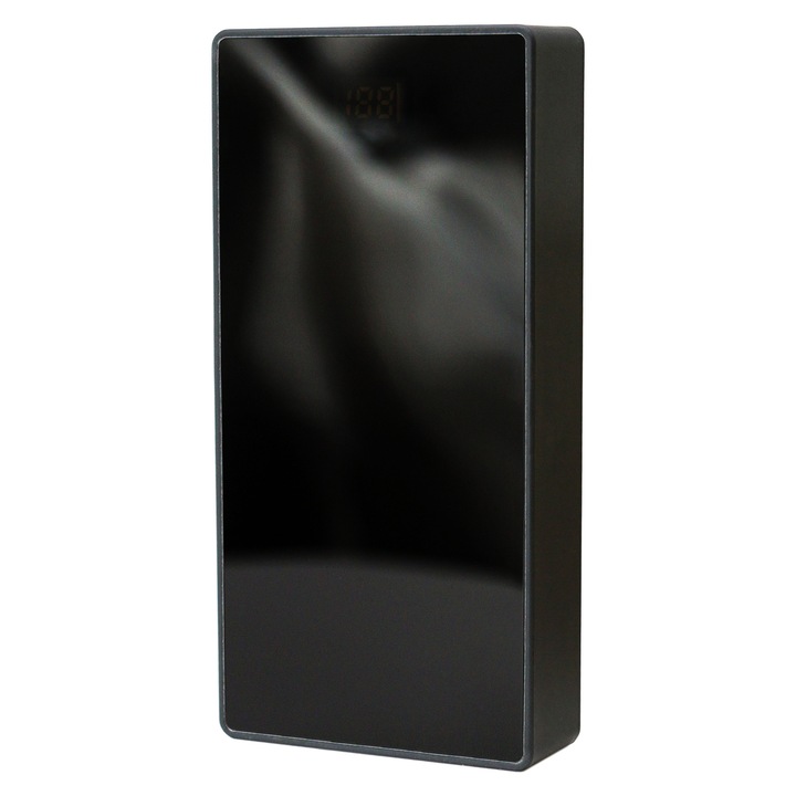 Acumulator extern amXea PB20DQ1022BL, 20000mAh, USBx2, Micro USB, Negru