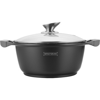 Oala marmorata 28 cm, 5,7 litri Royalty Line Premium cu capac inductie RL BS 28 Oala marmorata 28 cm, 5,7 litri Royalty Line Premium cu capac inductie RL BS 28