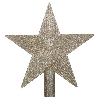 Stea decorativa lucioasa brad Craciun, DecorCasa, 21 cm Stea decorativa lucioasa brad Craciun, DecorCasa, 21 cm
