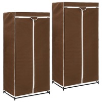 set de 2 dulapuri tip sifonier vidaxl tapiterie textila maro inchis 75 x 50 x 160 cm imagen 13_0_
0