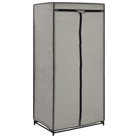 Dulap tip sifonier, vidaXL, Tapiterie textila, Gri deschis, 75 x 50 x 160 cm