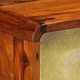 Servanta lemn masiv de sheesham cu imprimeu vidaXL, auriu, 90x30x77 cm, 16.4 kg 246346