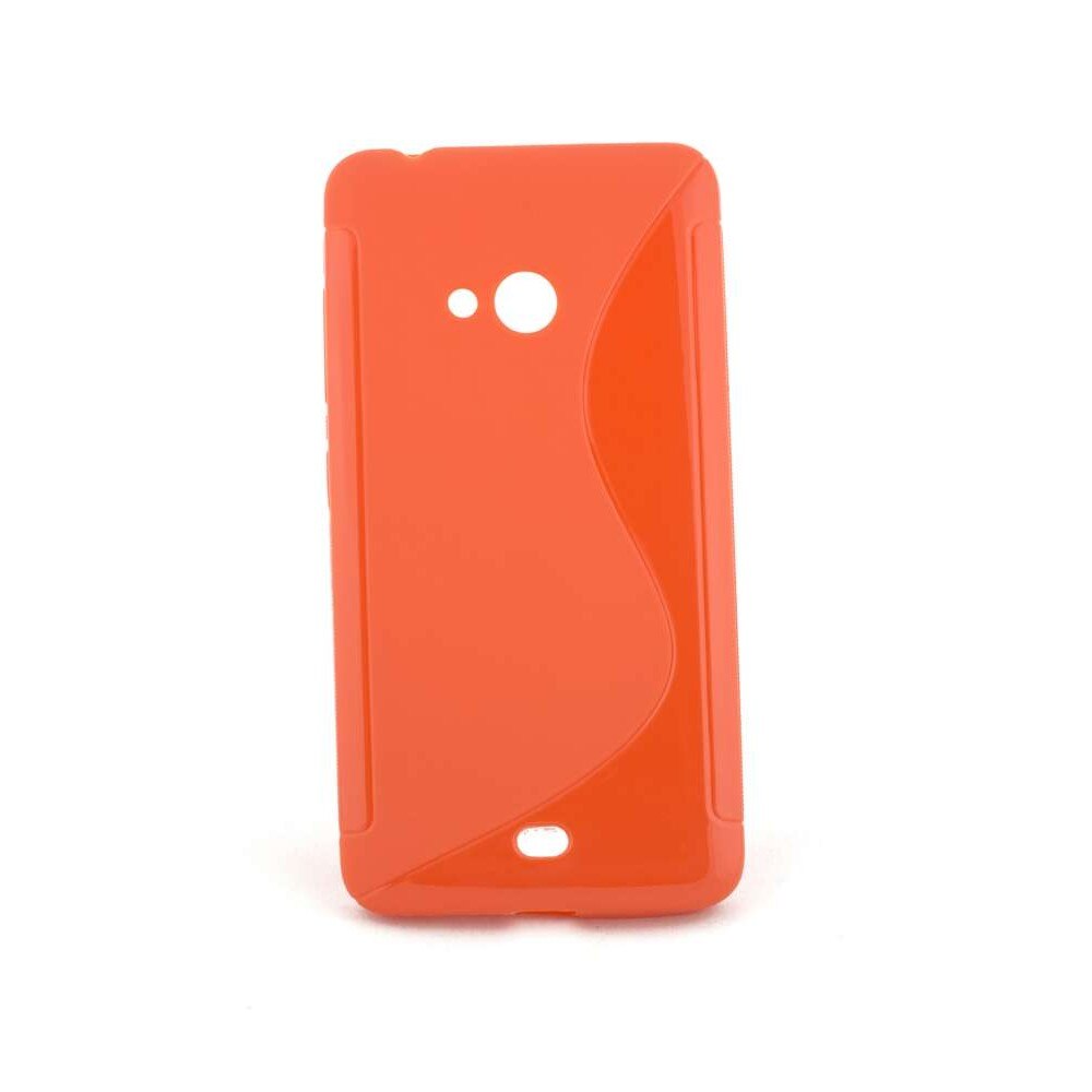 Husa Microsoft Lumia 540, S Line, silicon, portocaliu