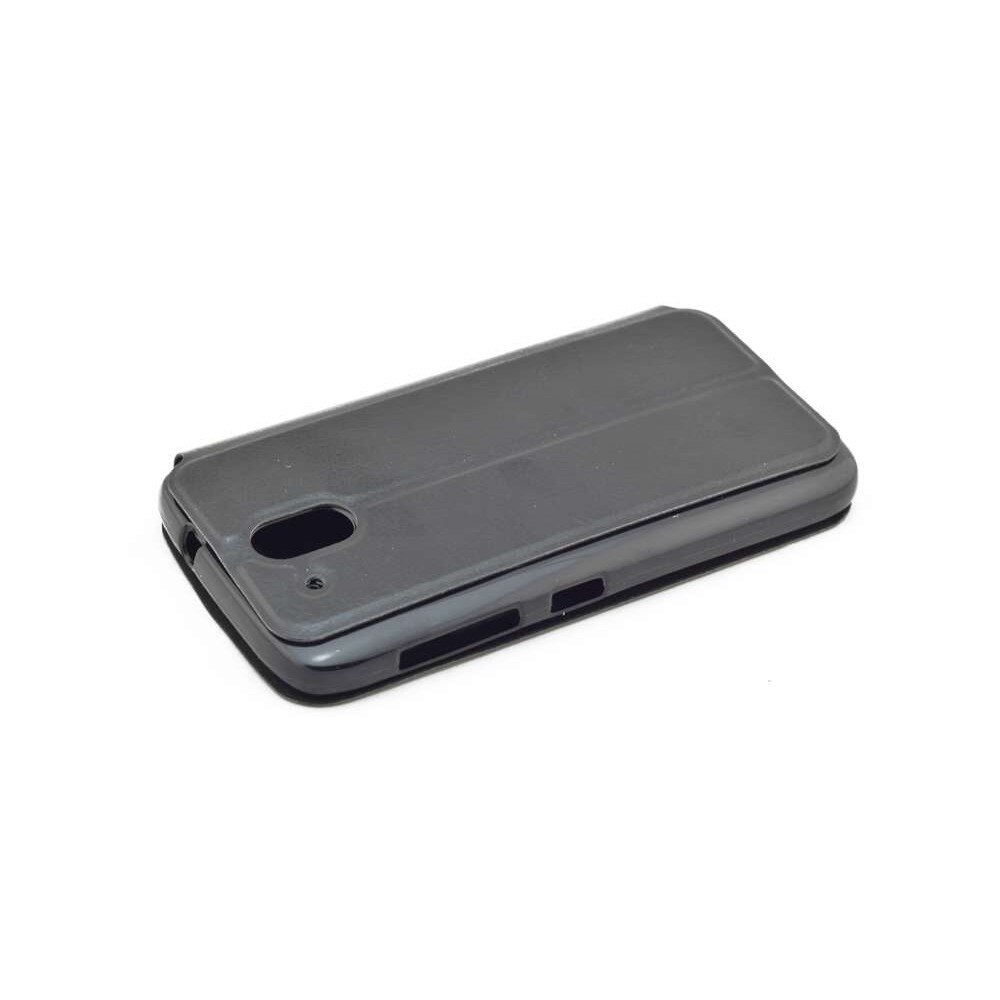 Husa Huawei Ascend Y520, Carte, piele Eco, neagra