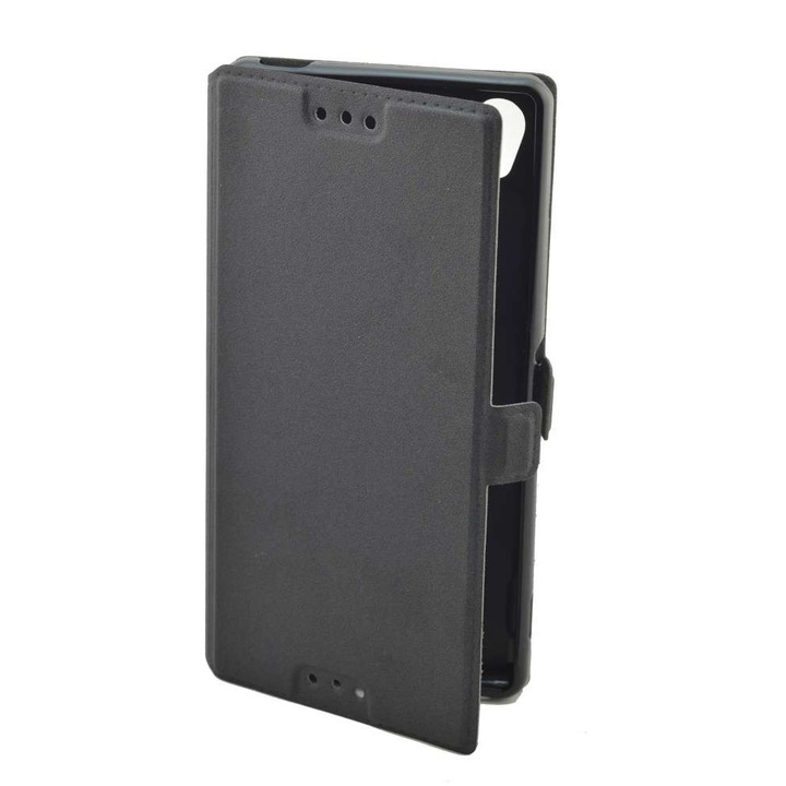 Калъф LG Optimus G3 D830, еко кожа, джобна книжка, черен