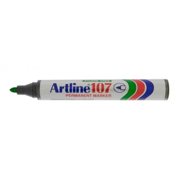 Artline 107 tartós filctoll, műanyag test, 1,5 mm-es kerek hegy - zöld