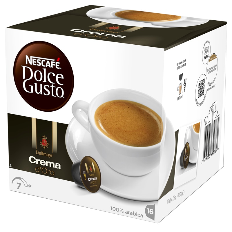 Capsule Nescafe Dolce Gusto, Dallmayr Crema d'Oro, 16