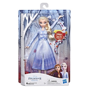 Papusa Disney Frozen II - Elsa, cu sunete - Into the unknown, 27 cm Papusa Disney Frozen II - Elsa, cu sunete - Into the unknown, 27 cm