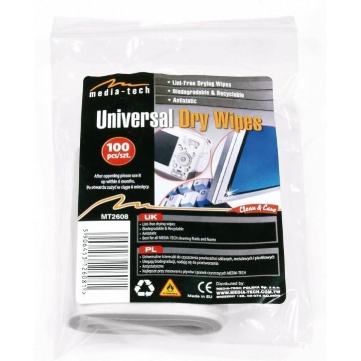 Универсални кърпи за почистване Media-tech MT2608 UNIVERSAL DRY WIPES