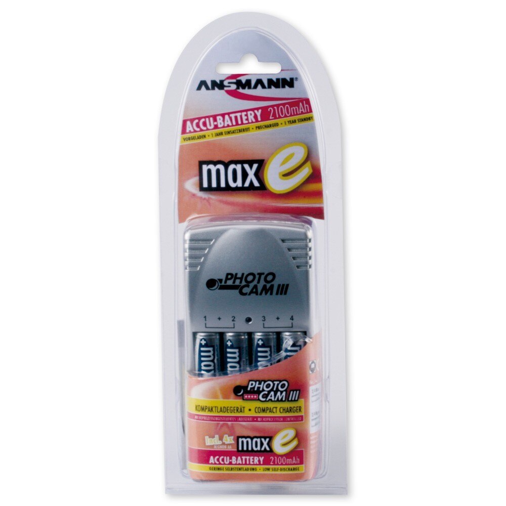 Incarcator Ansmann include 4 acumulatori AA 2100 mAh preincarcati