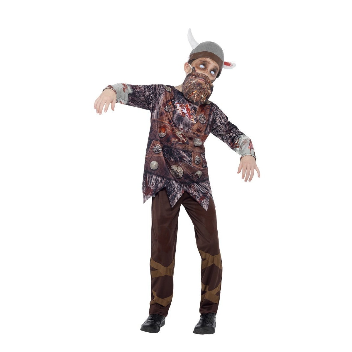 Costum Halloween marime L (10-12 ani) - Zombi Viking