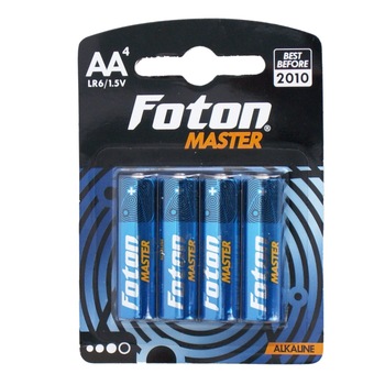 Set 4 baterii alcaline Foton Master AA (R6), blister Set 4 baterii alcaline Foton Master AA (R6), blister