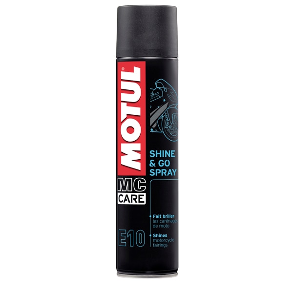 Solutie intretinere motociclete, MOTUL - E10 SHINE & GO SPRAY - 400ML