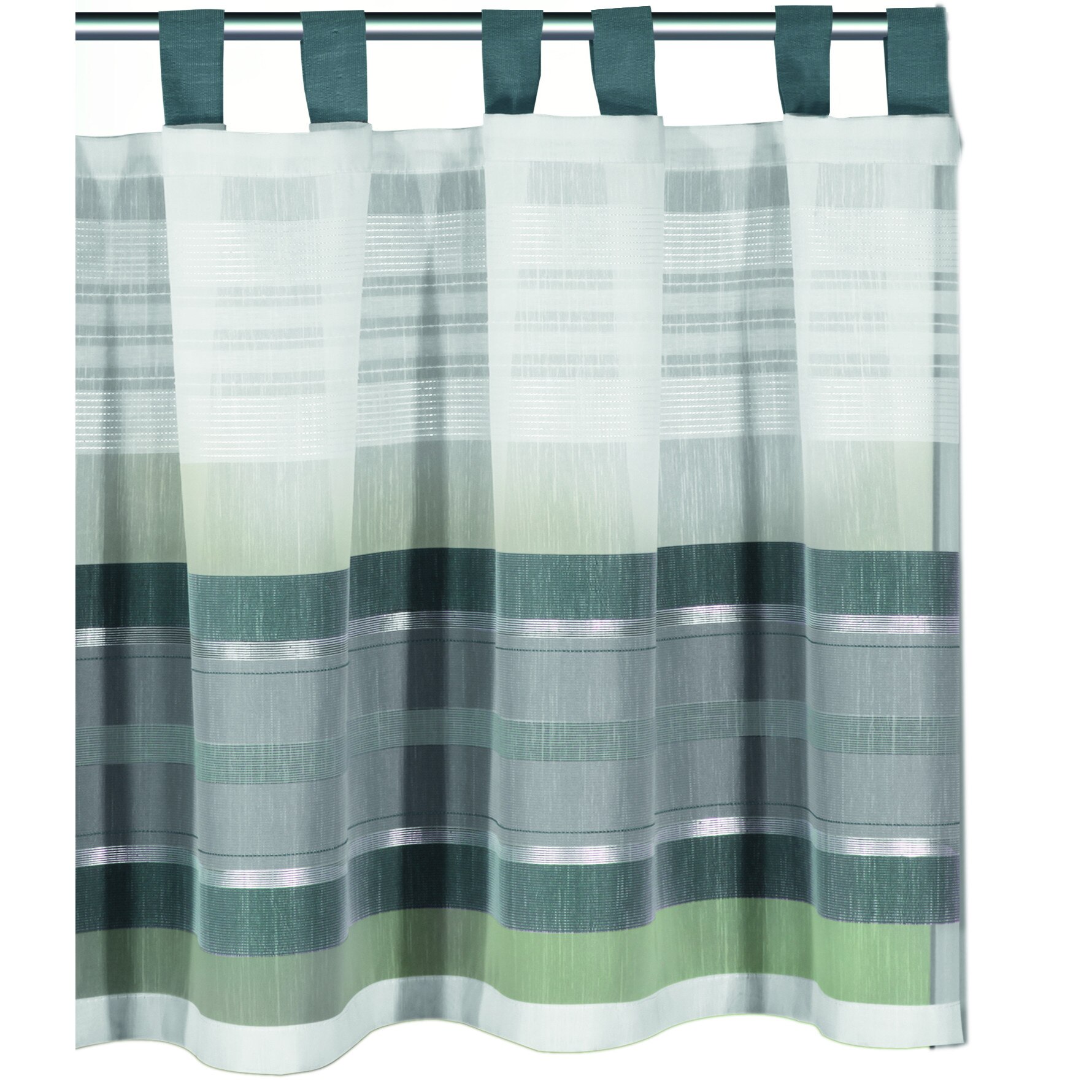 Perdea de bucatarie Sascha albastru 45x140