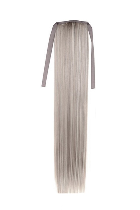 Extensii Par Natural COADA De LUX Silver Gray 45 cm